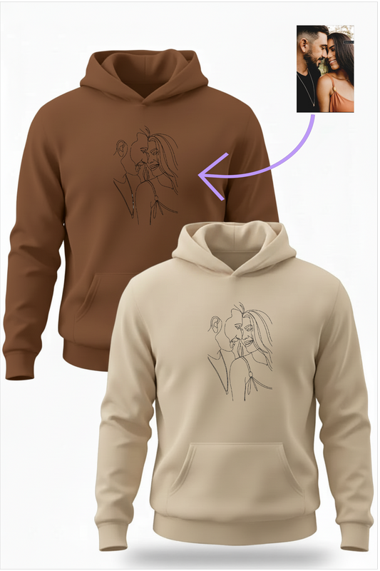 קפוצ'ונים תואמים לזוגות עם עיצוב תמונה אישי Dream Gifts