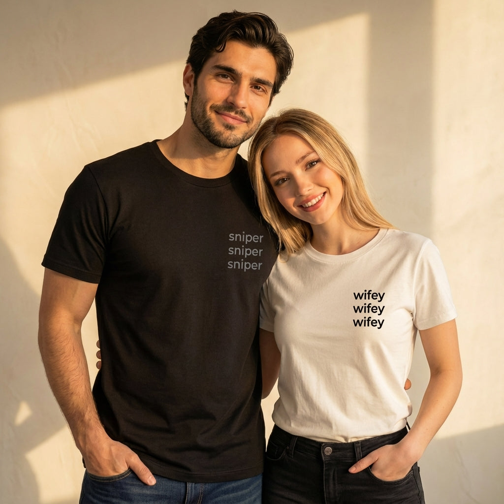 חולצות תואמות לזוגות בעיצוב אישי – רעיון למתנה מקורית