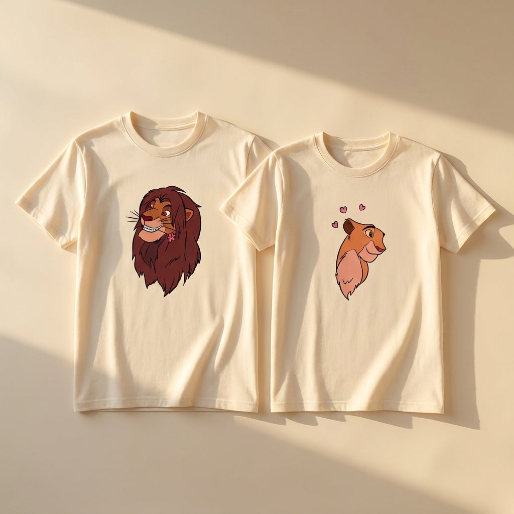 חולצות תואמות לזוגות בעיצוב אישי – רעיון למתנה מקורית