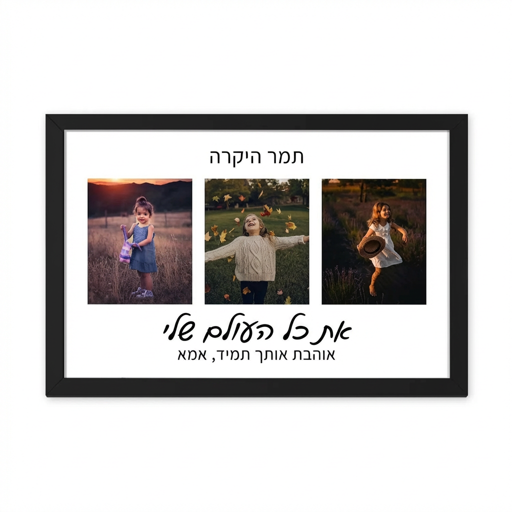 קולאז' 3 תמונות בעיצוב אישי