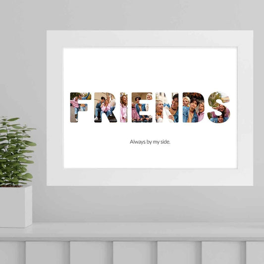 קולאז' תמונות FRIENDS ממוסגר בעיצוב אישי