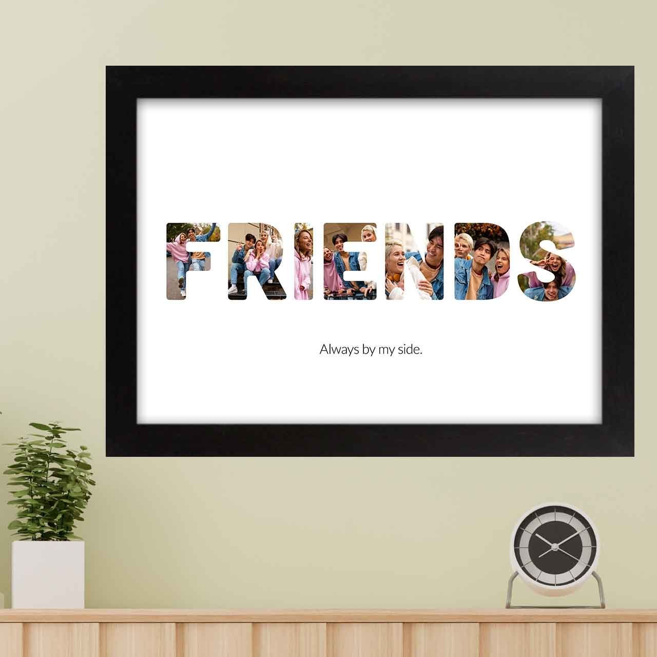 קולאז' תמונות FRIENDS ממוסגר בעיצוב אישי