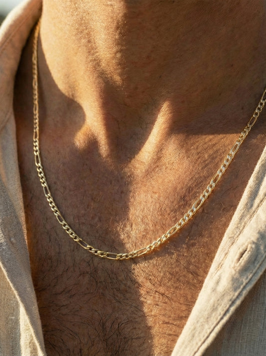 שרשרת פיגרו לגבר – תכשיט מתנה גברי בעיצוב איטלקי | שרשרת בייסיק ליום יום