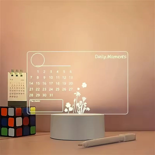 מנורת לילה ללוח כתיבה שקוף עם עט חכם Dream Gifts