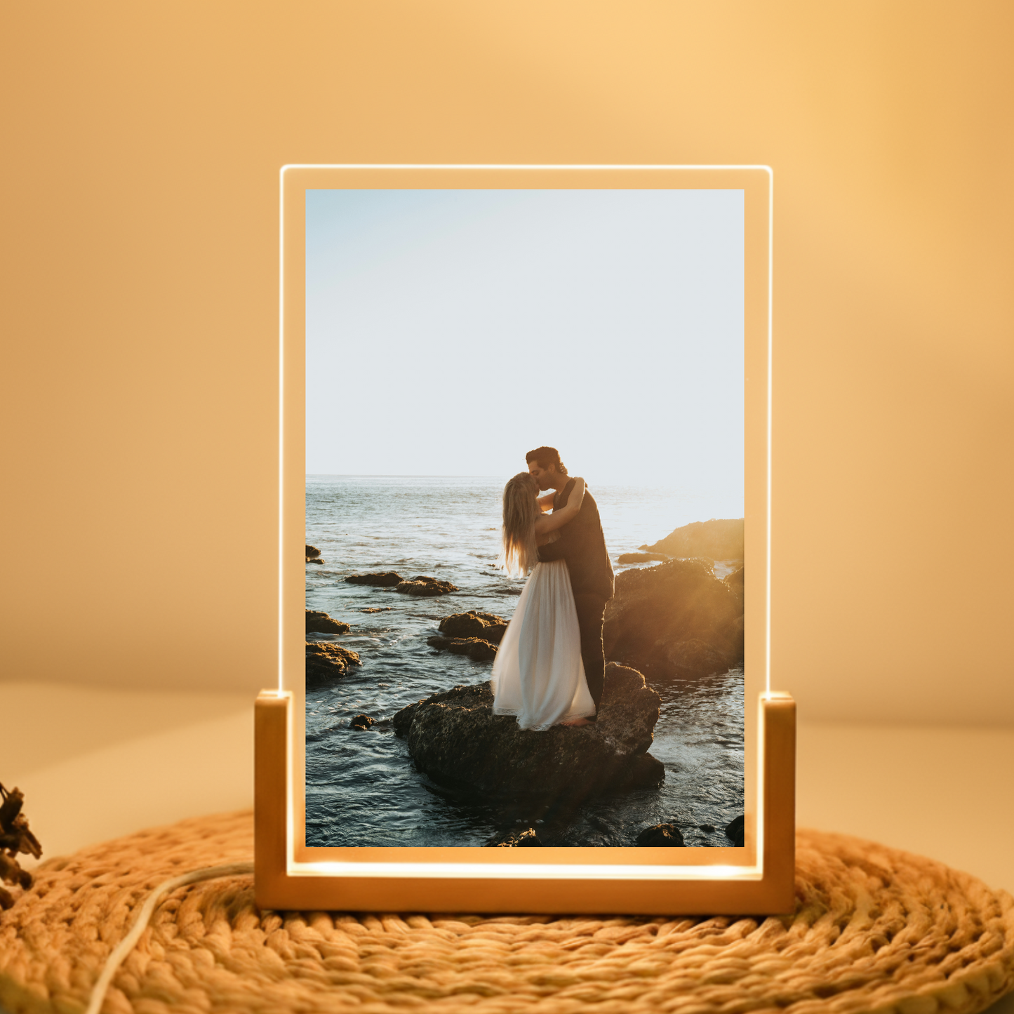 מנורת לילה עם תמונה