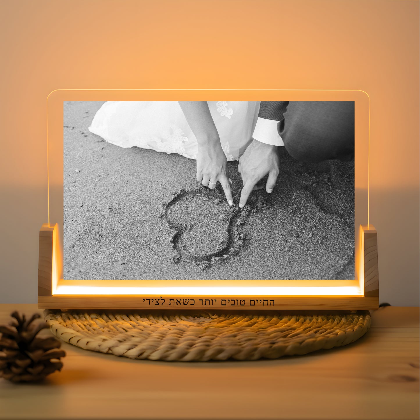 מנורת לילה עם תמונה גדול