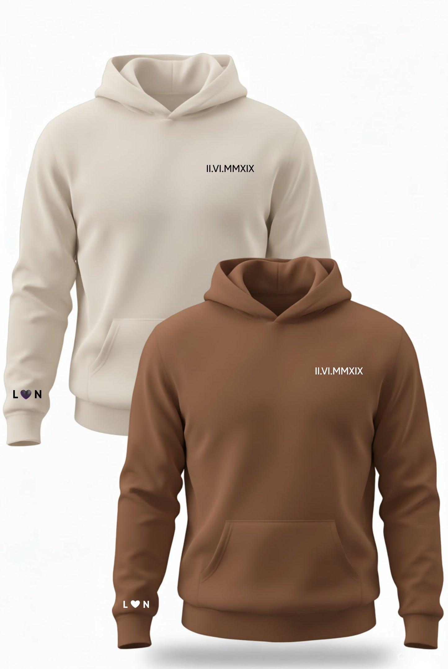 קפוצ'ונים תואמים לזוגות עם עיצוב אישי Dream Gifts