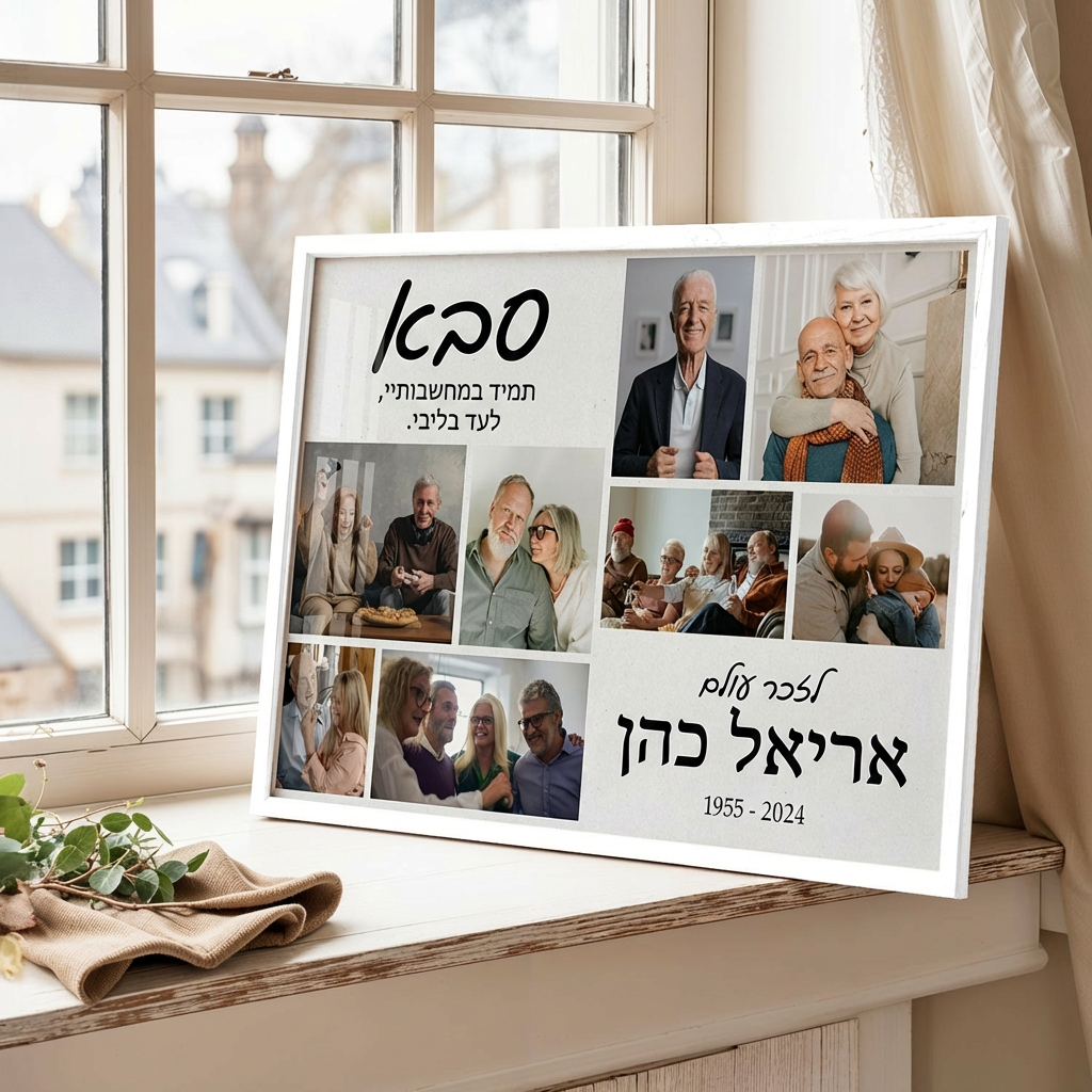קולאז' תמונות להנצחה תמיד בליבנו