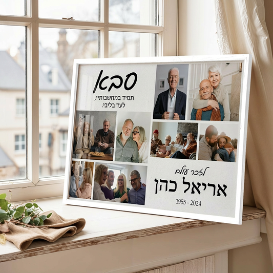 קולאז' תמונות להנצחה תמיד בליבנו