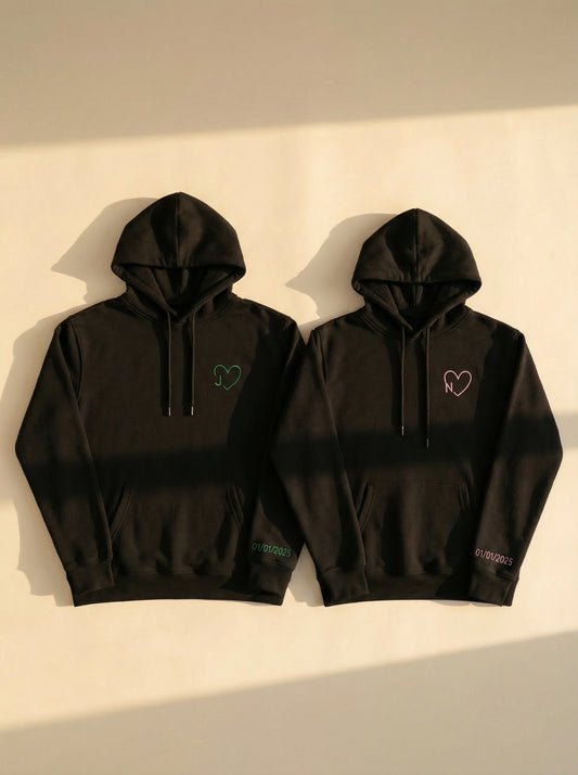 קפוצ'ונים תואמים לזוגות עם עיצוב אישי - רעיון למתנה מקורית