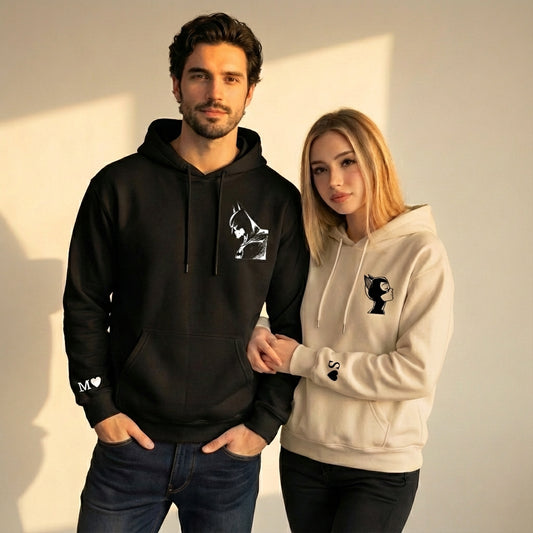 קפוצ'ונים תואמים לזוגות עם עיצוב אישי - רעיון למתנה מקורית