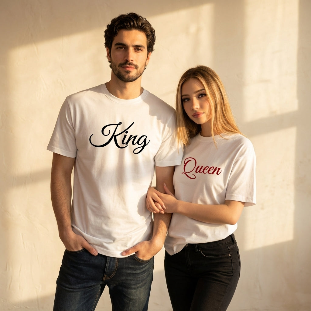 חולצות תואמות לזוגות בעיצוב אישי – רעיון למתנה מקורית