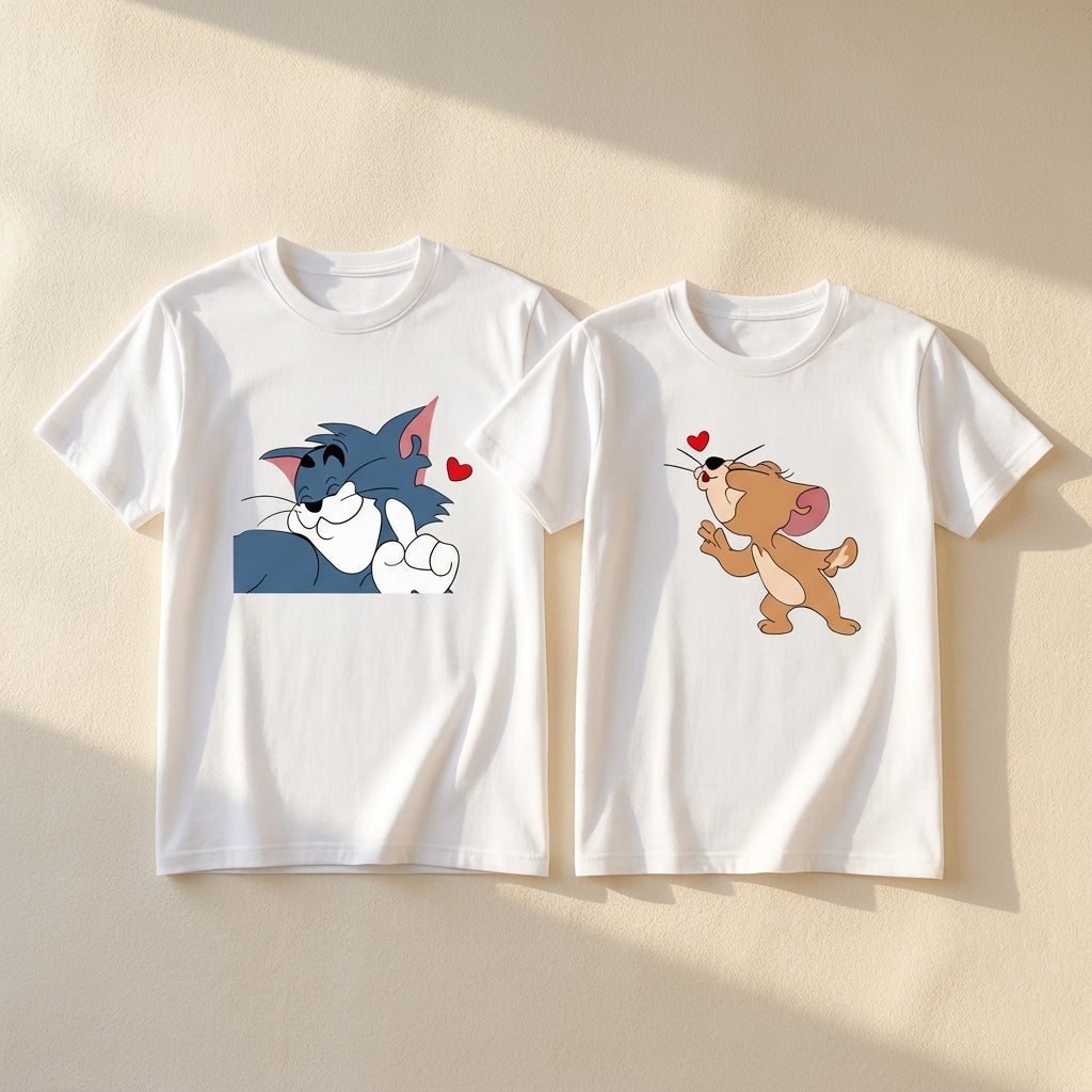 חולצות תואמות לזוגות בעיצוב אישי – רעיון למתנה מקורית