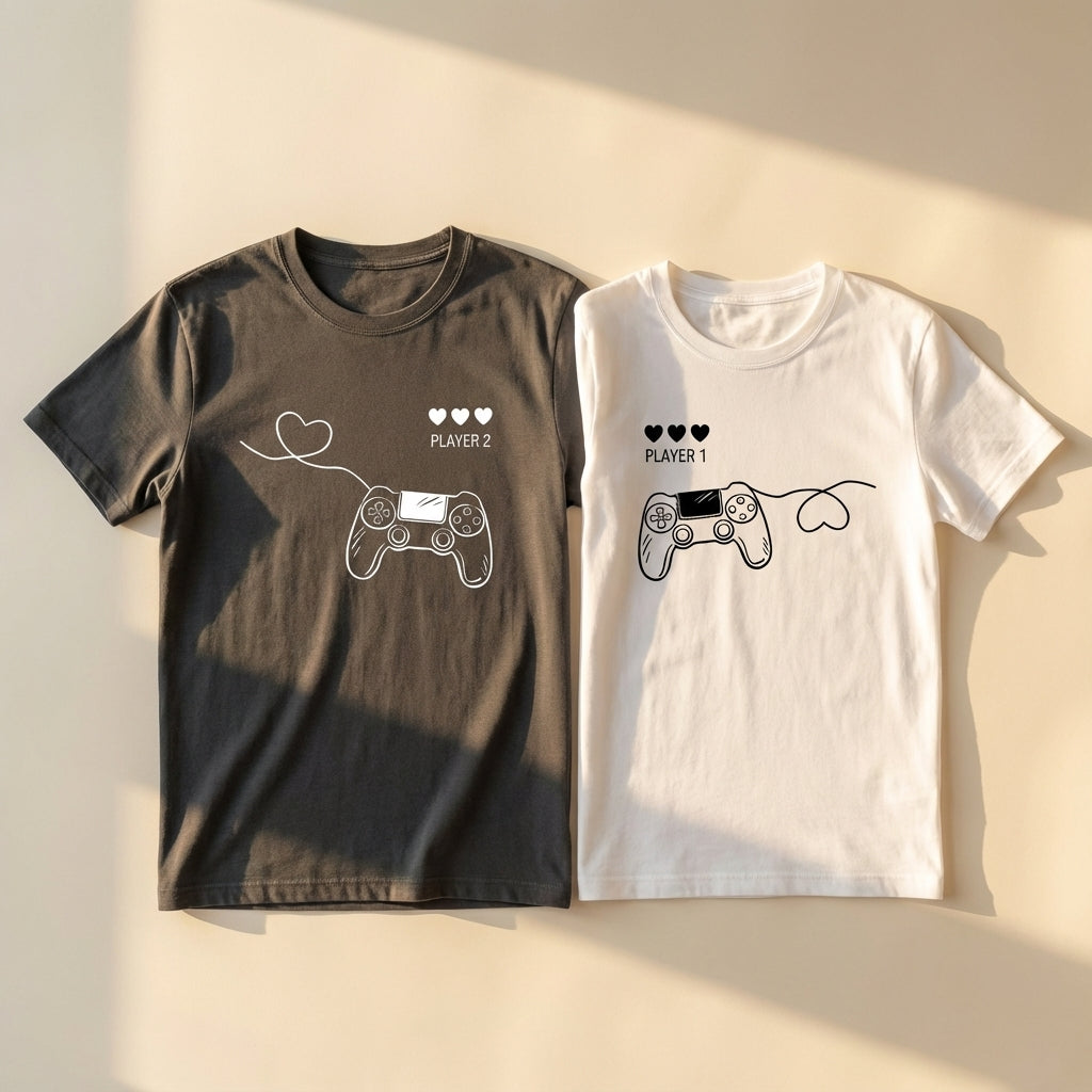 חולצות תואמות לזוגות בעיצוב אישי – רעיון למתנה מקורית