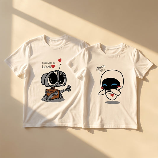 חולצות תואמות לזוגות בעיצוב אישי – רעיון למתנה מקורית