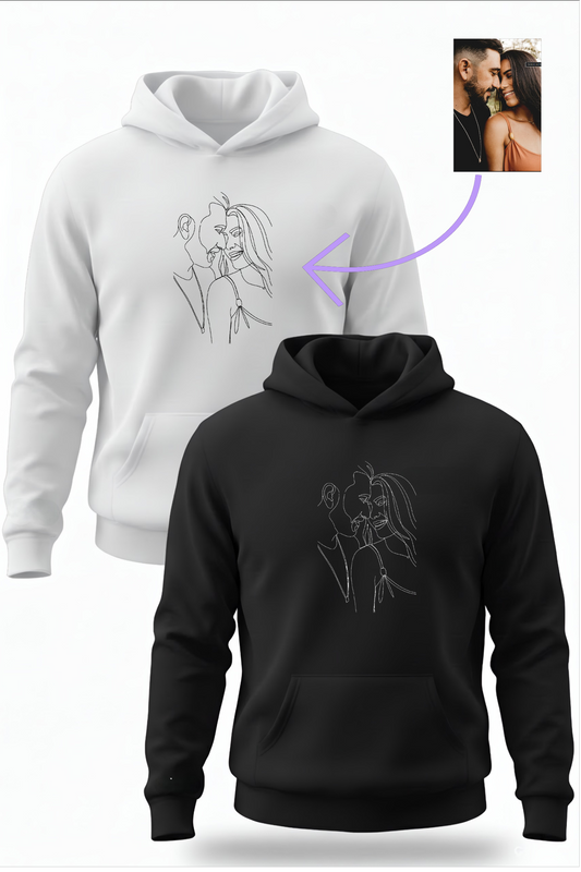 קפוצ'ונים תואמים לזוגות עם עיצוב תמונה אישי