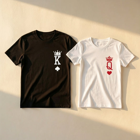 חולצות תואמות לזוגות בעיצוב אישי – רעיון למתנה מקורית