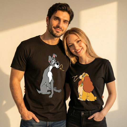 חולצות תואמות לזוגות בעיצוב אישי – רעיון למתנה מקורית