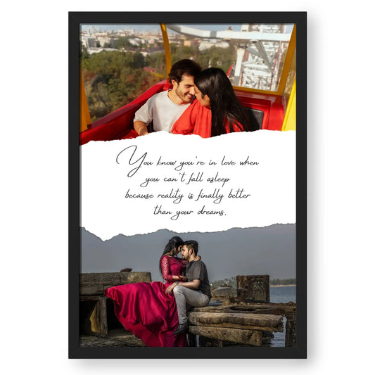 קולאז' תמונות סטייל בעיצוב אישי עם משפט