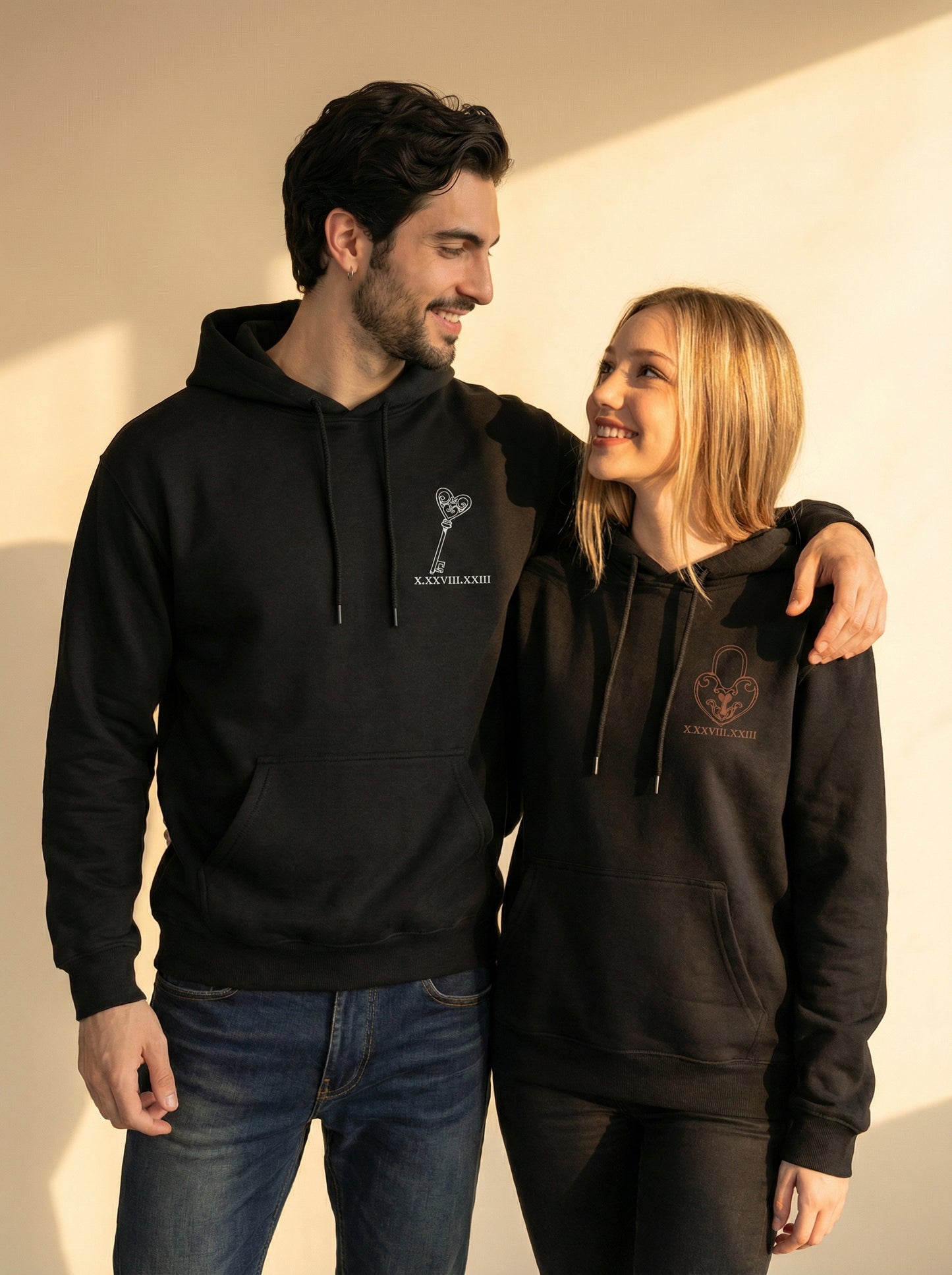 קפוצ'ונים תואמים לזוגות עם עיצוב אישי - רעיון למתנה מקורית