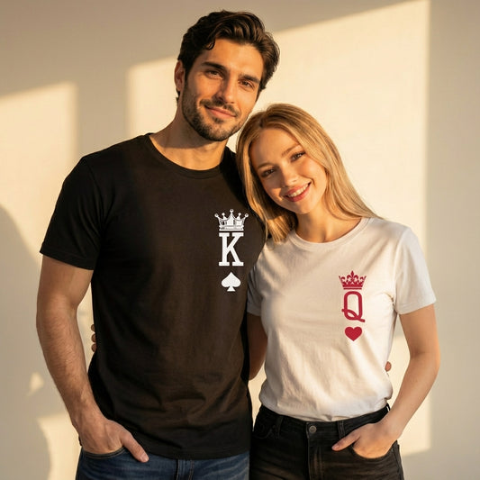 חולצות תואמות לזוגות בעיצוב אישי – רעיון למתנה מקורית