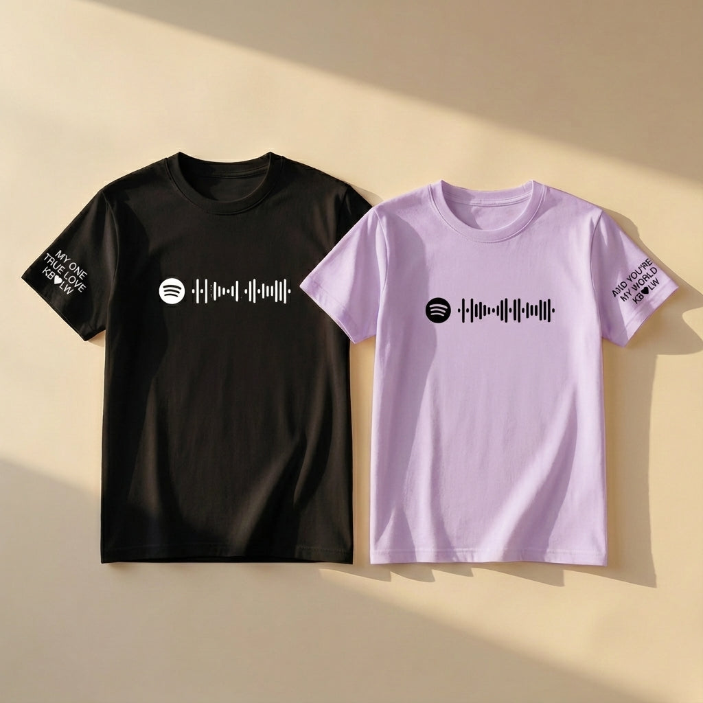 חולצות תואמות לזוגות בעיצוב אישי – רעיון למתנה מקורית