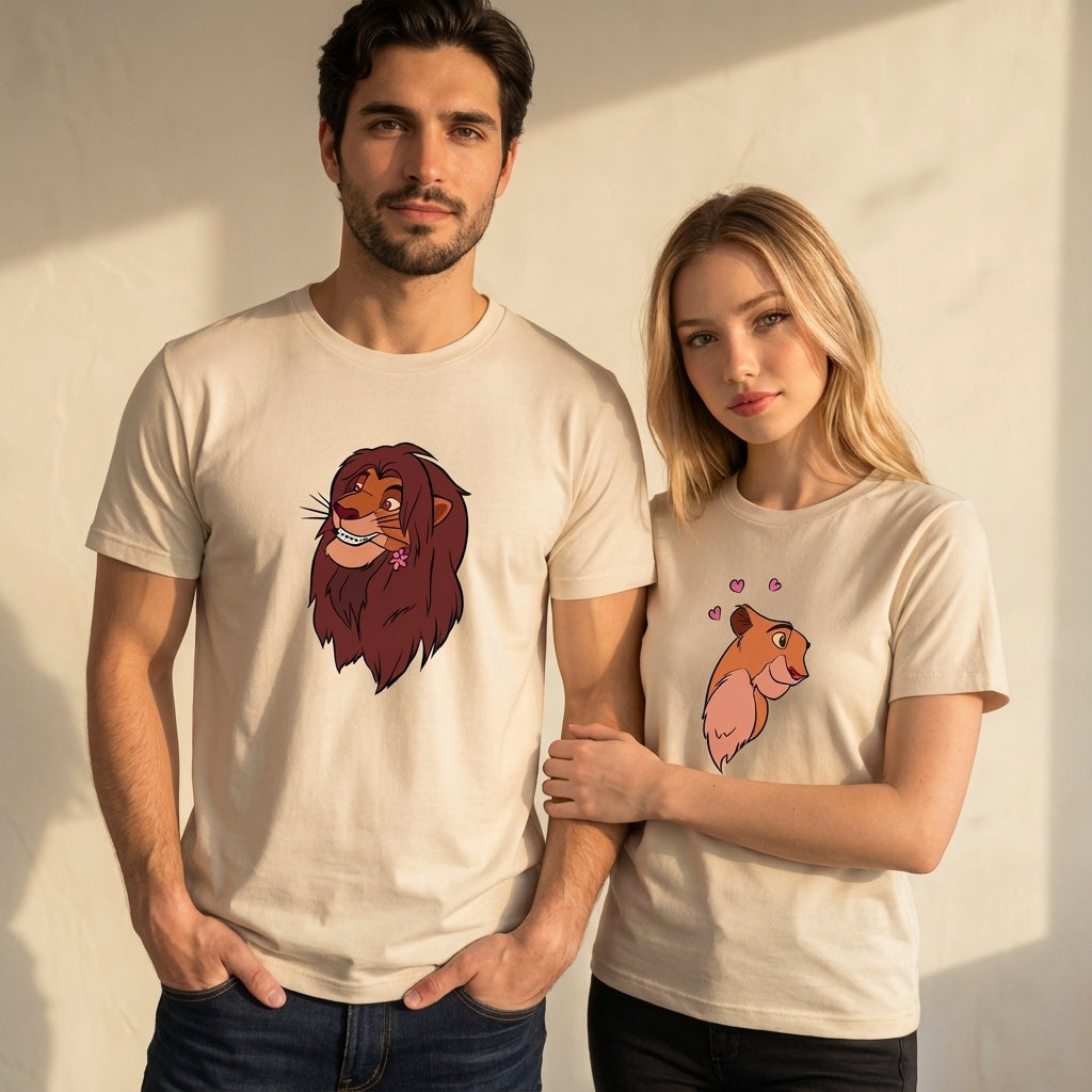 חולצות תואמות לזוגות בעיצוב אישי – רעיון למתנה מקורית