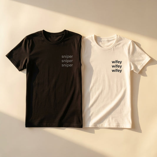 חולצות תואמות לזוגות בעיצוב אישי – רעיון למתנה מקורית