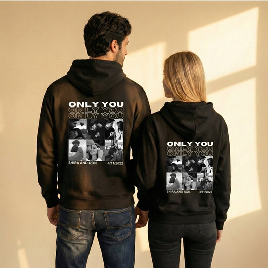 קפוצ'ונים תואמים לזוגות עם עיצוב אישי - רעיון למתנה מקורית