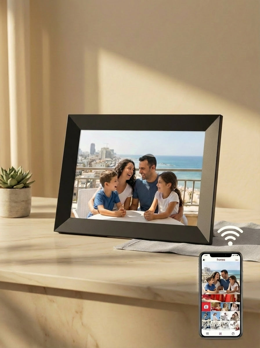 מסגרת תמונה דיגיטלית חכמה בגודל que wf 12t 10.1