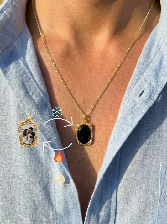 שרשרת מגיב למגע חם אליפסה - זהב