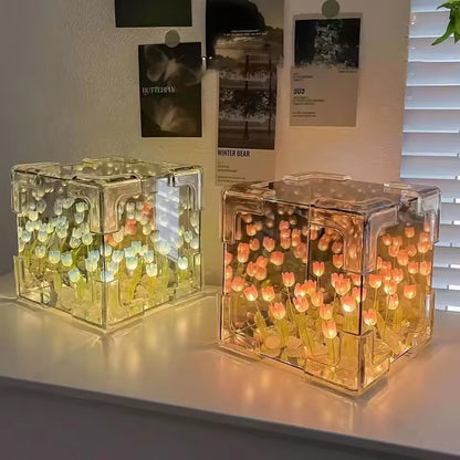 קוביית פרחים זוהרת Dream Gifts