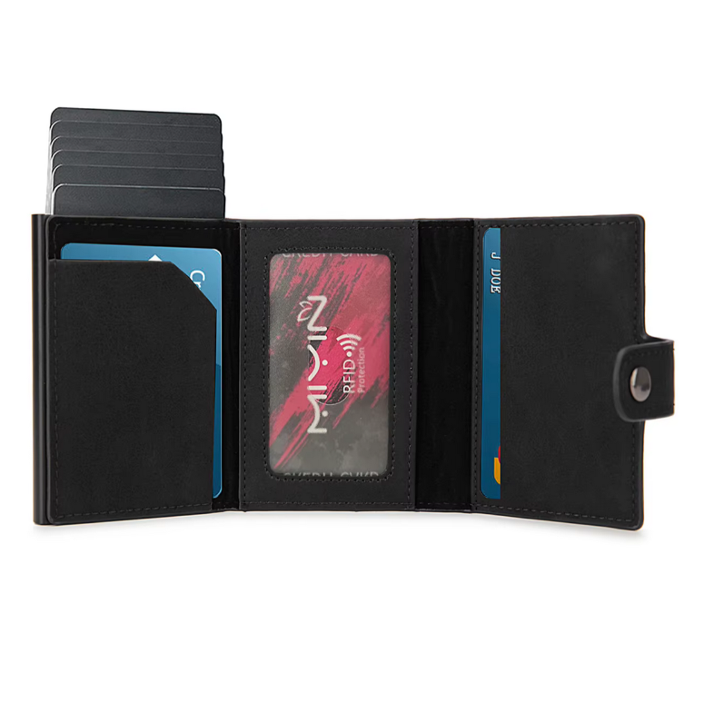 ארנק מעוצב עבור אפל איירטג וחריטה תמונה או משפט אם RFID הגנת