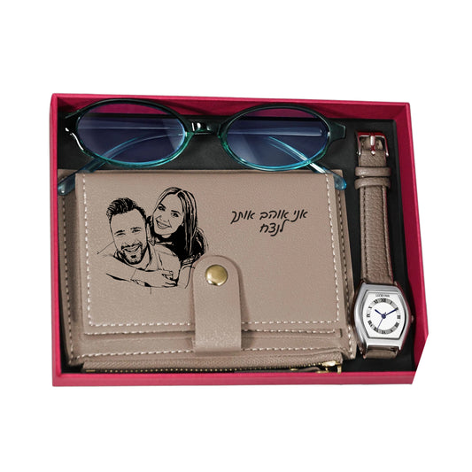סט המתנה המושלם עם חריטה אישית