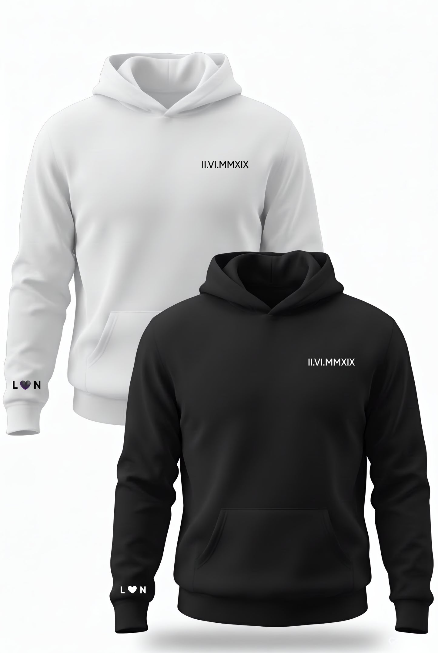 קפוצ'ונים תואמים לזוגות עם עיצוב אישי