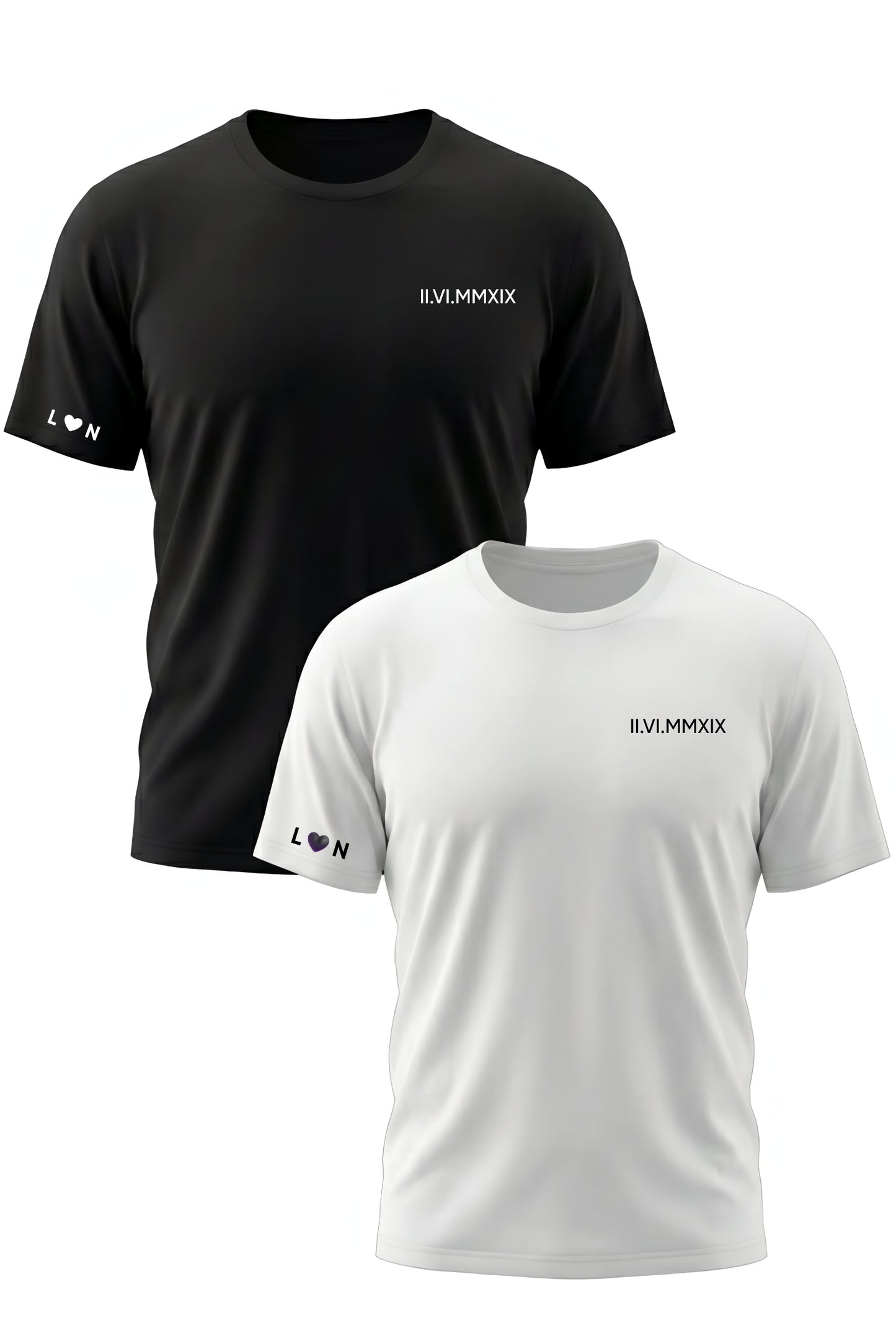 חולצות תואמות לזוגות בעיצוב אישי