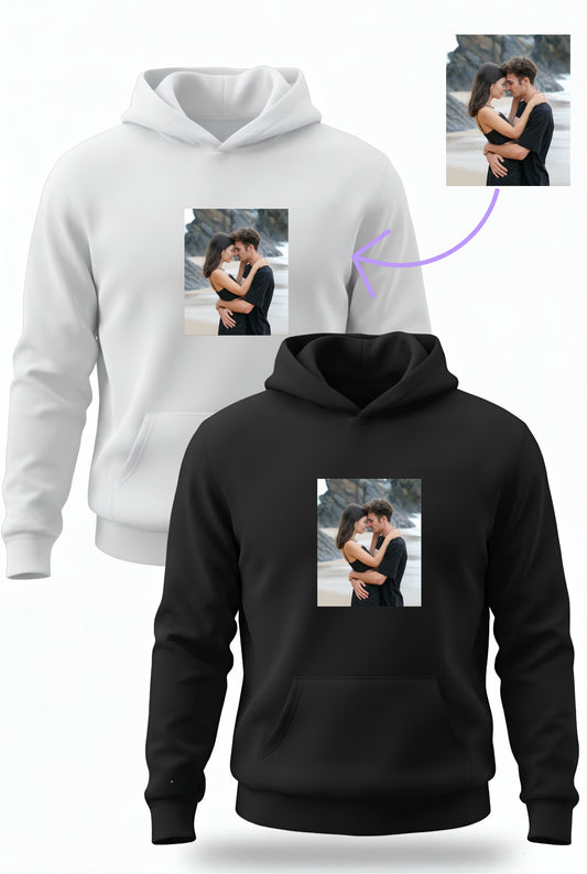 קפוצ'ונים תואמים לזוגות עם עיצוב תמונה אישי