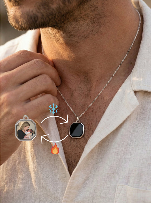 שרשרת מגיב למגע חם משושה - כסף