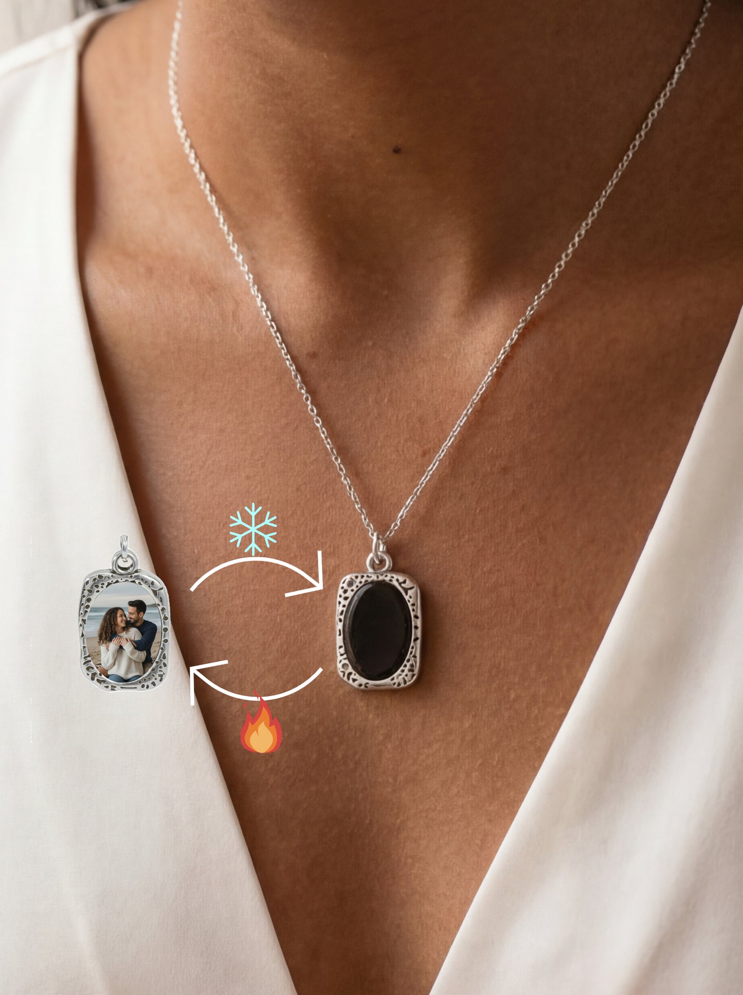 שרשרת מגיב למגע חם אליפסה