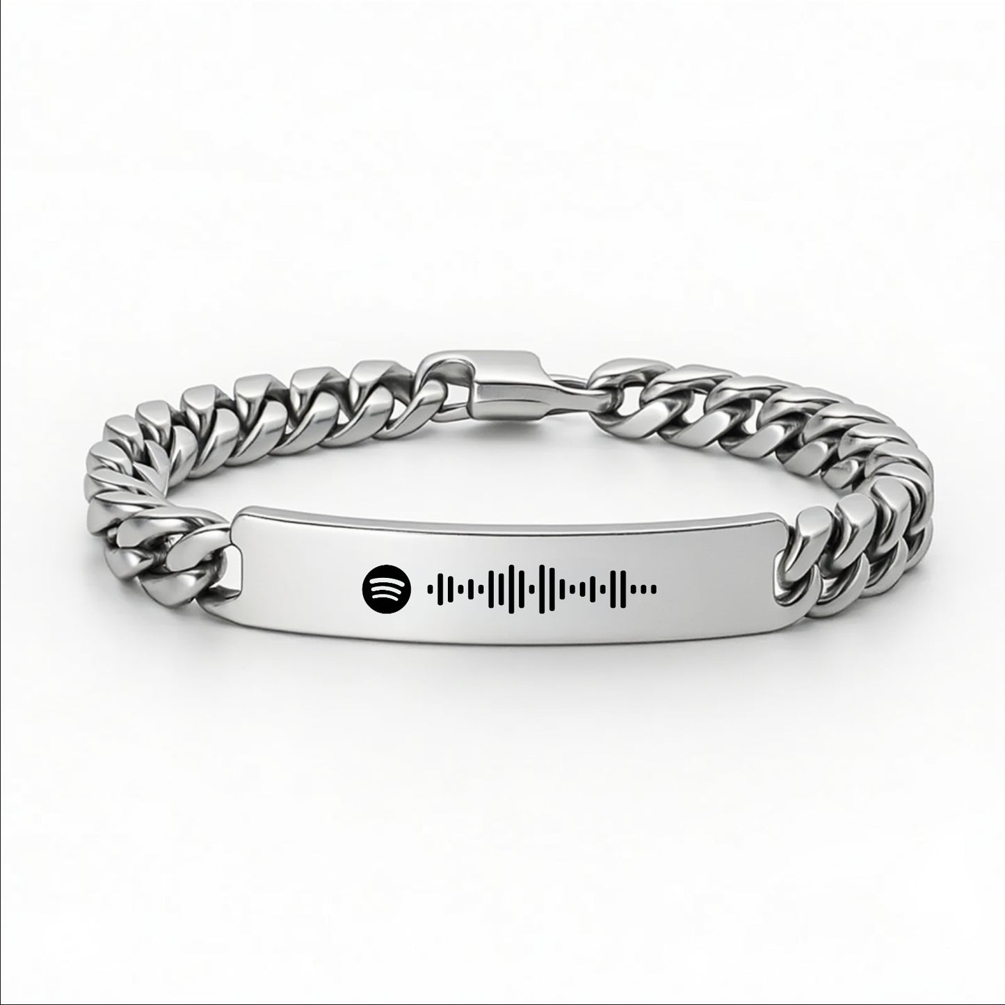 צמיד, מתנה  לגבר עם חריטה של קוד ספוטיפיי