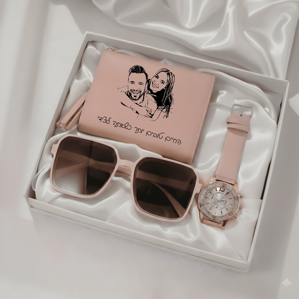 סט המתנה המושלם עם חריטה אישית