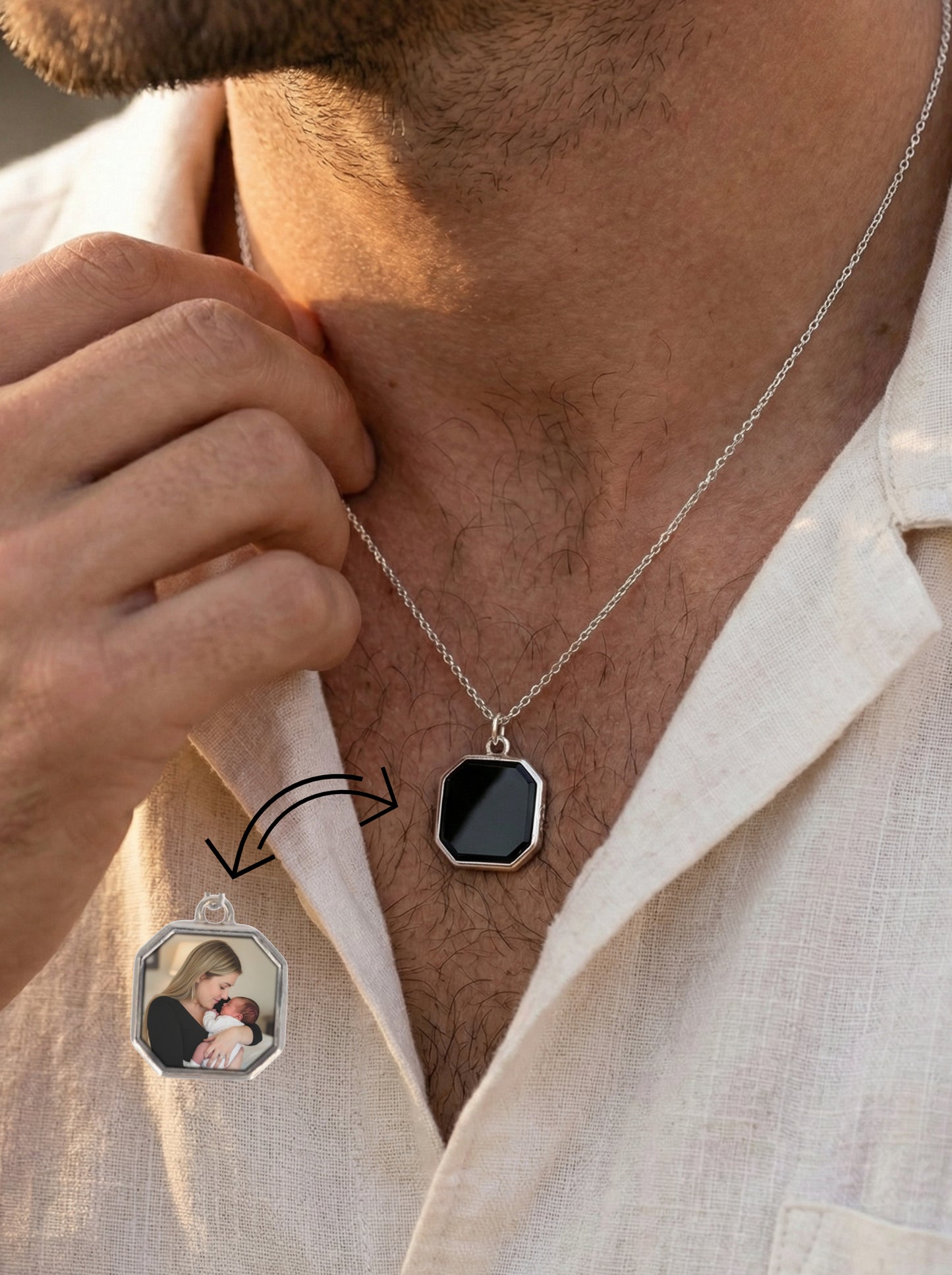 שרשרת מגיב למגע חם משושה