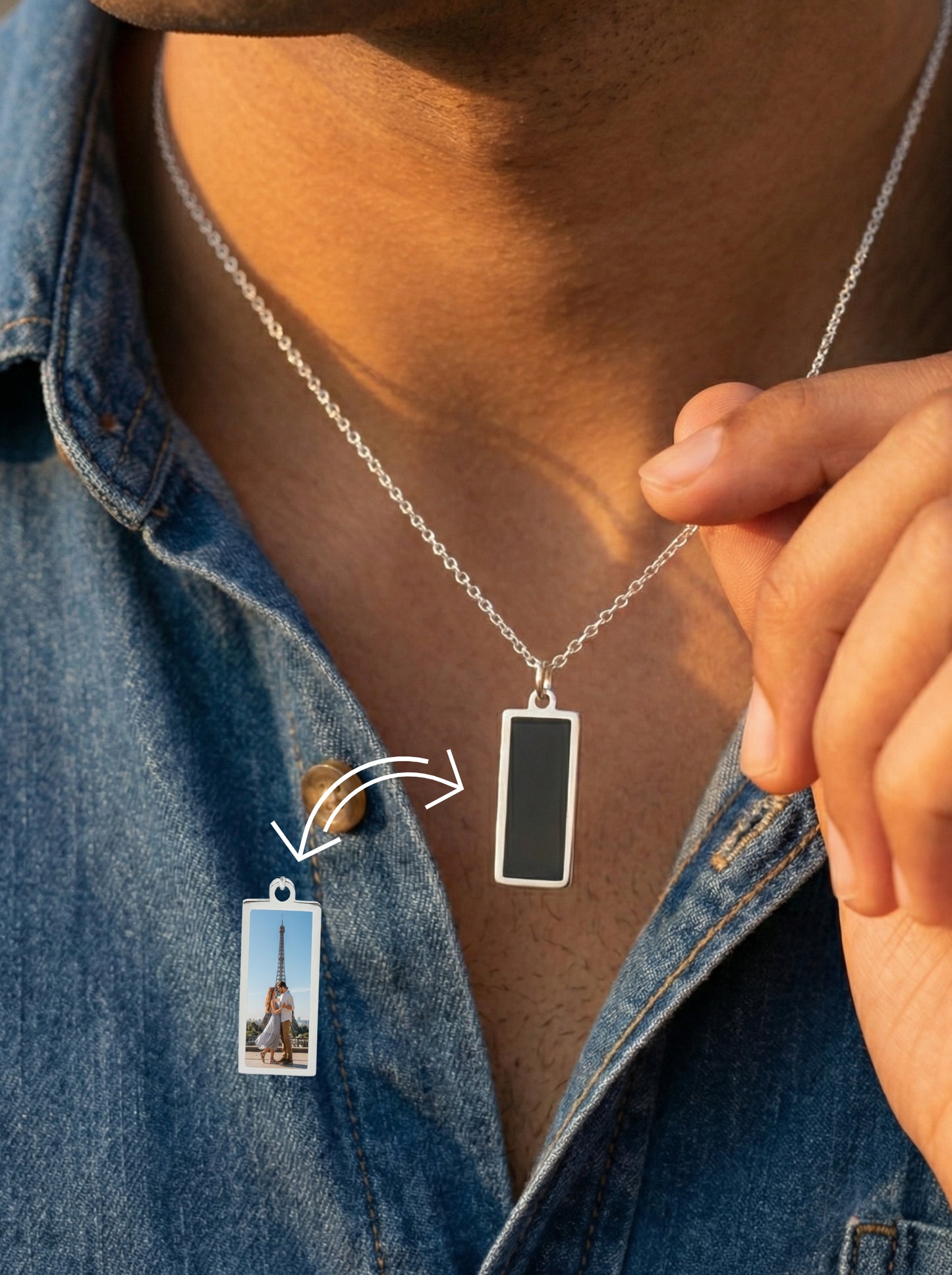 שרשרת מגיב למגע חם מלבן