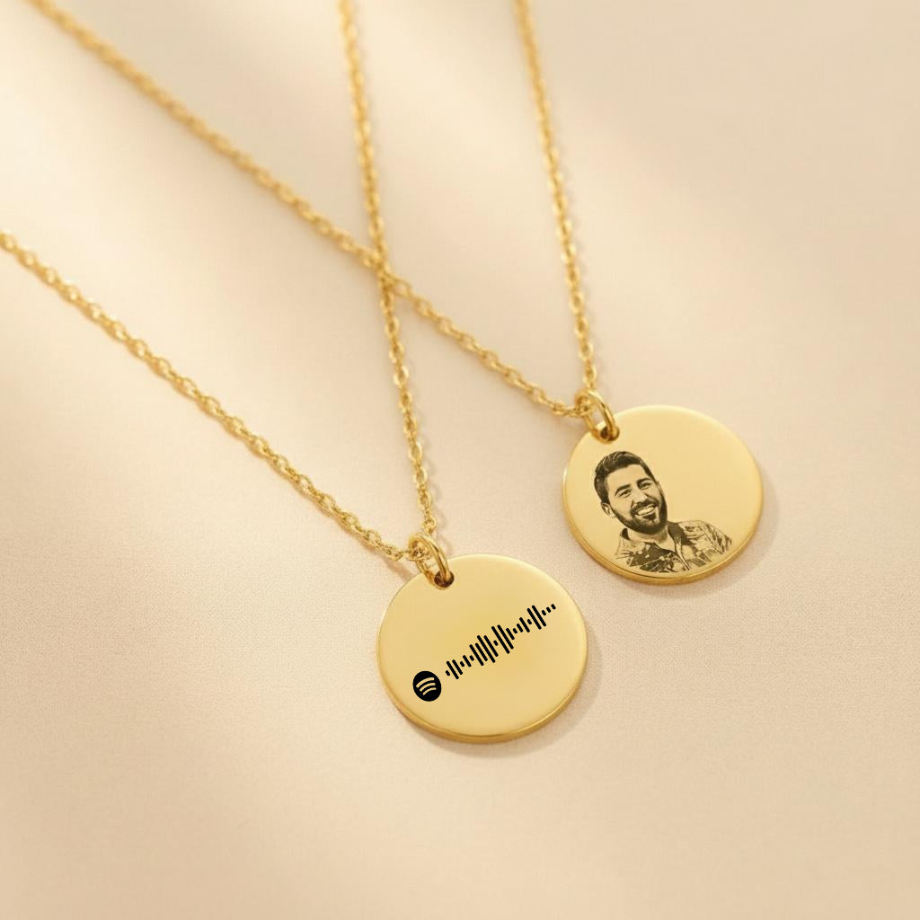 שרשרת עגולה עם חריטת ספוטיפיי