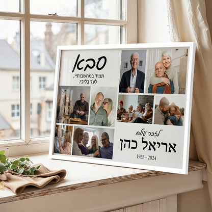 קולאז' תמונות להנצחה תמיד בליבנו