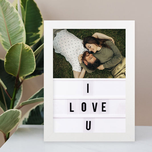 קולאז' תמונות ממוסגר - I Love U