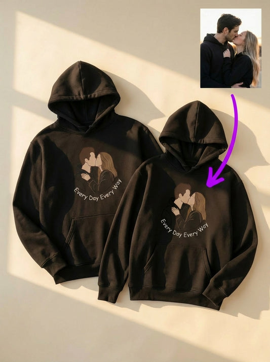 קפוצ'ונים תואמים לזוגות עם עיצוב אישי - רעיון למתנה מקורית