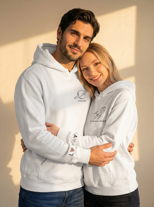 קפוצ'ונים תואמים לזוגות עם עיצוב אישי - רעיון למתנה מקורית