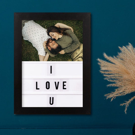 קולאז' תמונות ממוסגר - I Love U