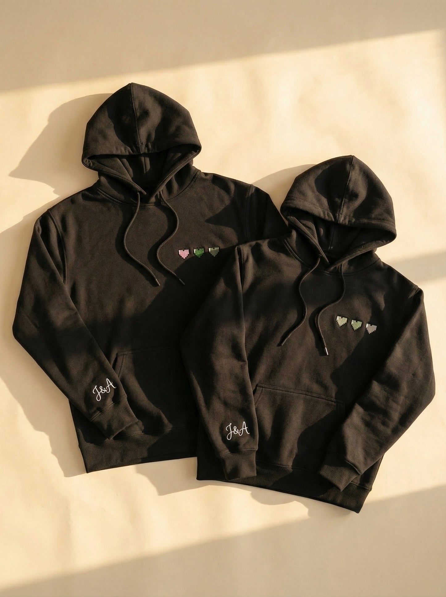 קפוצ'ונים תואמים לזוגות עם עיצוב אישי - רעיון למתנה מקורית